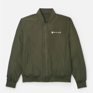 New Rivian Unisex Evergreen Bomber Jacket